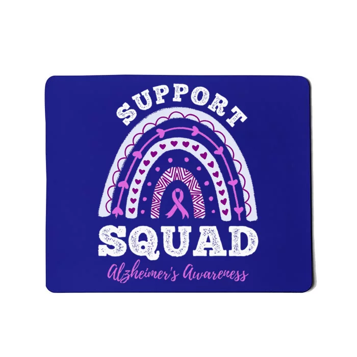 Rainbow Purple Ribbon Support Squad AlzheimerS Mousepad