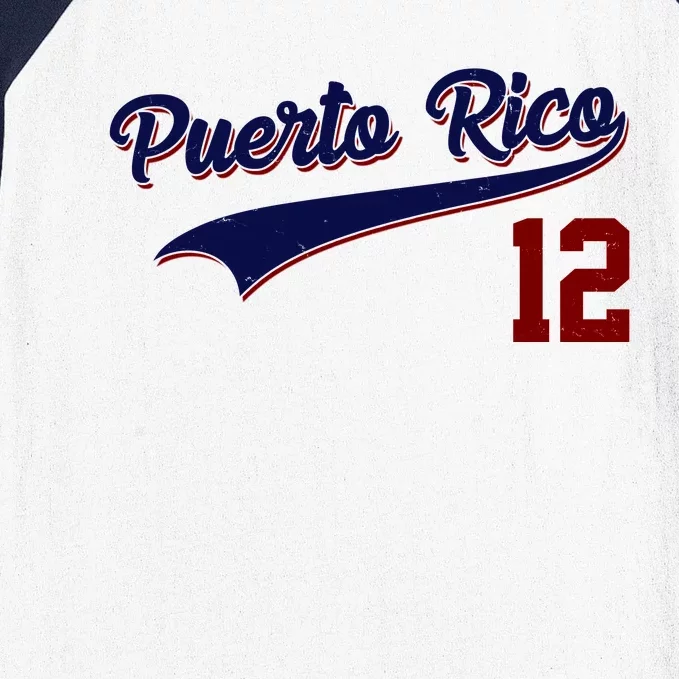 Retro Puerto Rico 12 Beisbol Jersey Boricua Baseball Baseball Sleeve Shirt