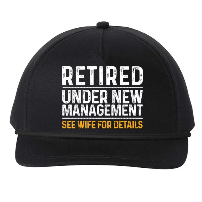 Retirement Party Snapback Five-Panel Rope Hat