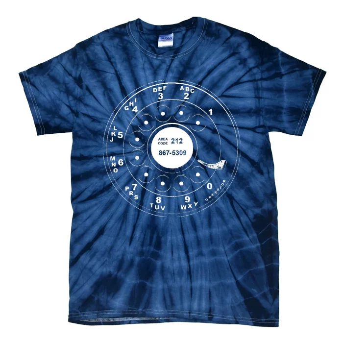 Rotary Phone Tie-Dye T-Shirt