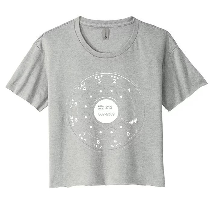 Rotary Phone Women's Crop Top Tee