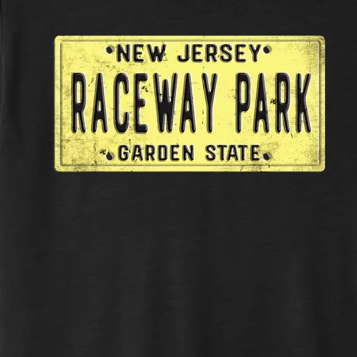 Raceway Park Retro Racetrack Englishtown Nj New Jersey ChromaSoft Performance T-Shirt