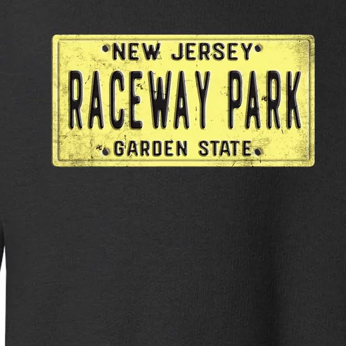 Raceway Park Retro Racetrack Englishtown Nj New Jersey Toddler Sweatshirt