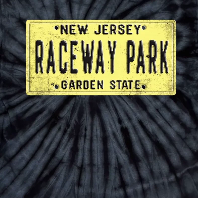 Raceway Park Retro Racetrack Englishtown Nj New Jersey Tie-Dye T-Shirt