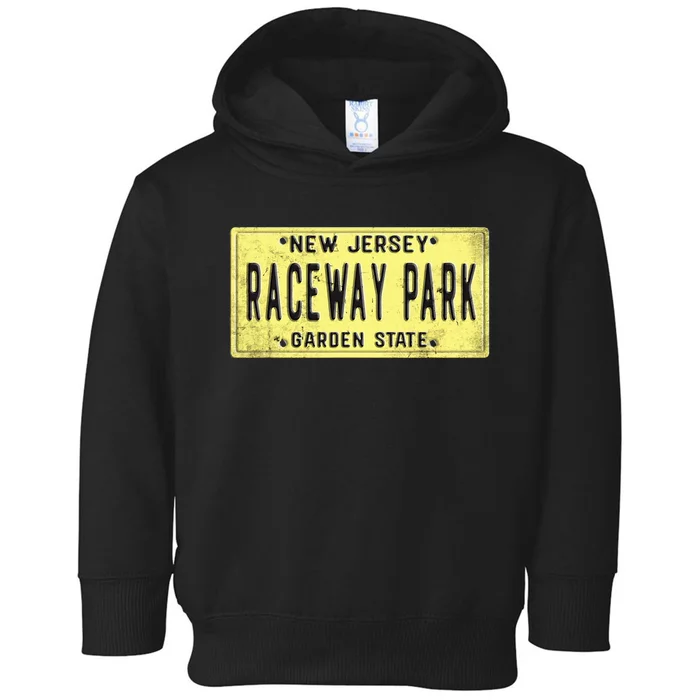 Raceway Park Retro Racetrack Englishtown Nj New Jersey Toddler Hoodie