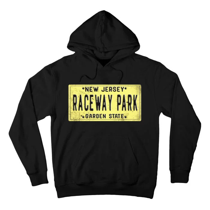 Raceway Park Retro Racetrack Englishtown Nj New Jersey Tall Hoodie