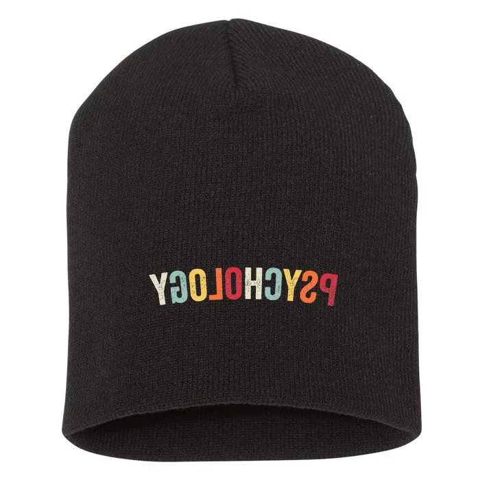 Reverse Psychology retro Sarcastic Humor Short Acrylic Beanie