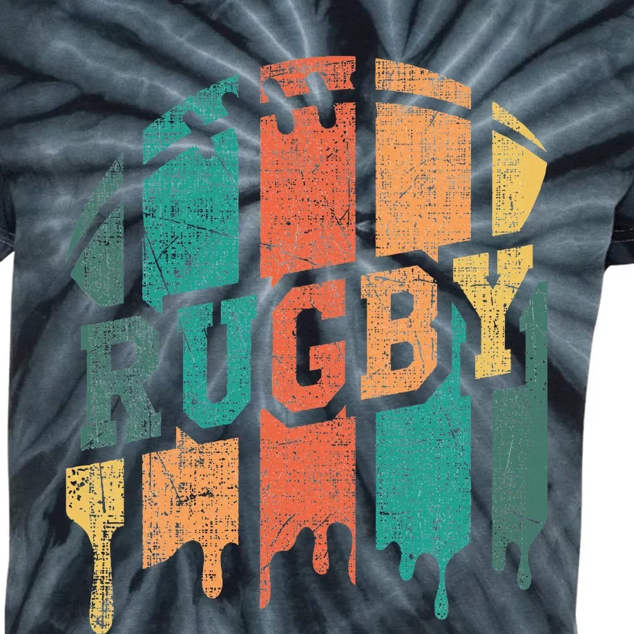 Rugby Player Rugby Fan Rugby Coach Kids Tie-Dye T-Shirt