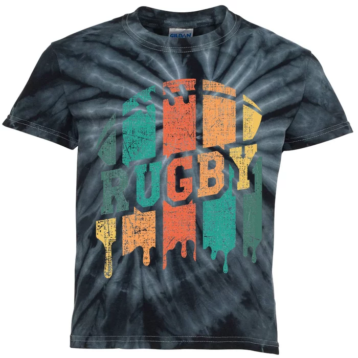 Rugby Player Rugby Fan Rugby Coach Kids Tie-Dye T-Shirt