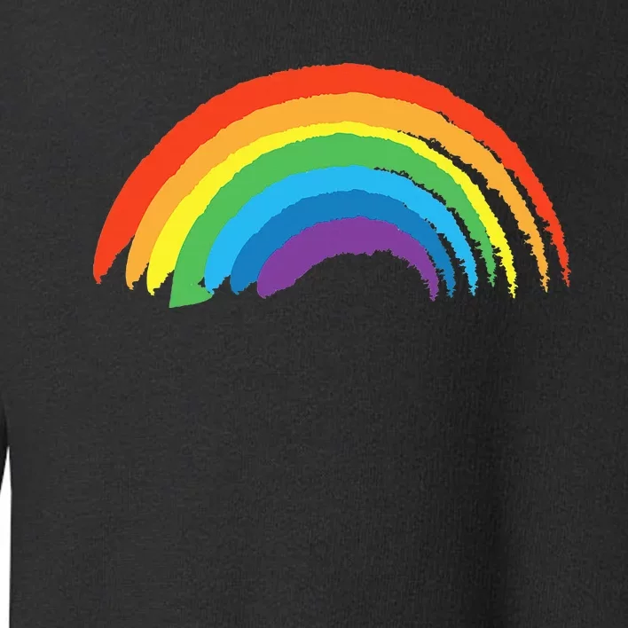 Rainbow Pride Retro Toddler Sweatshirt