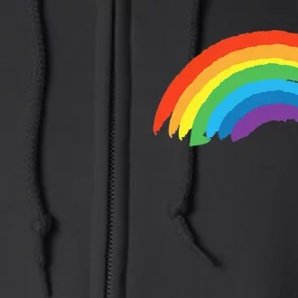 Rainbow Pride Retro Full Zip Hoodie