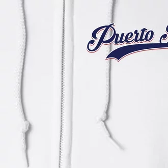 Retro Puerto Rico Beisbol Jersey Boricua Baseball 12 Full Zip Hoodie