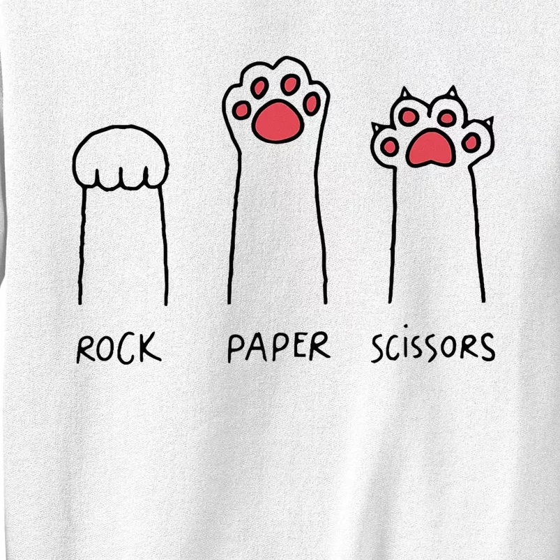 Rock Paper Scissors Cat Paws Sweatshirt