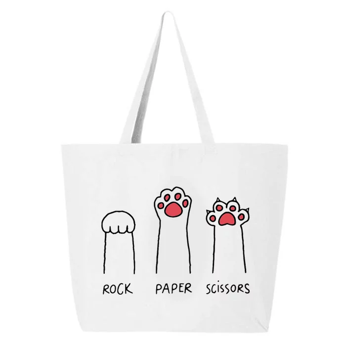 Rock Paper Scissors Cat Paws 25L Jumbo Tote