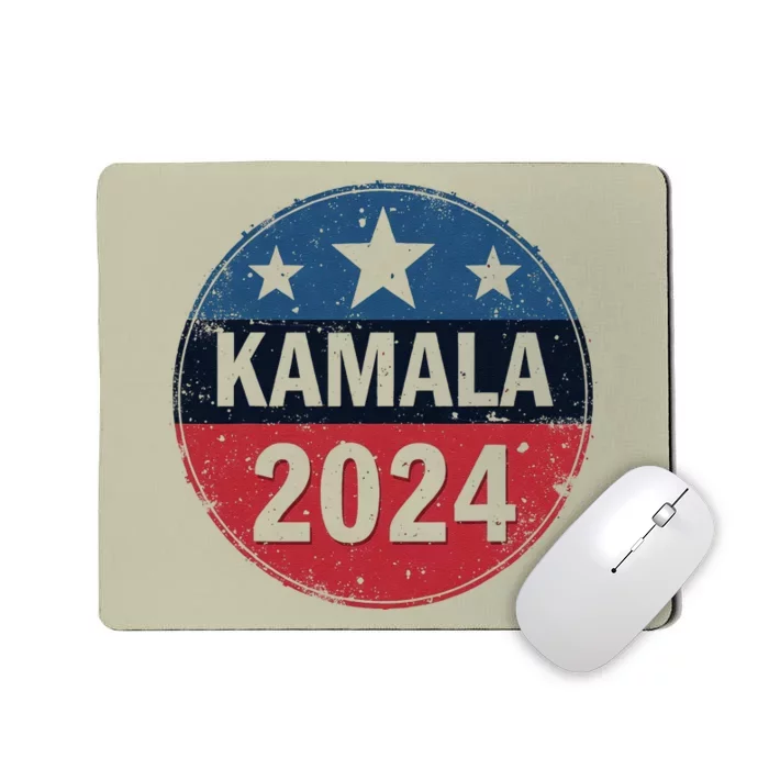 Retro Political Support For Kamala 2024 Mousepad