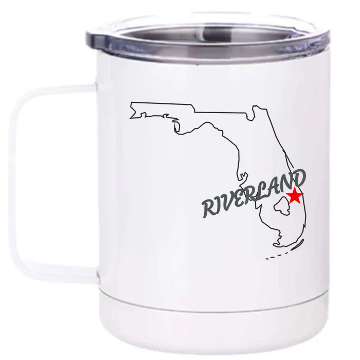 Riverland Port St Lucie Florida Front & Back 12oz Stainless Steel Tumbler Cup