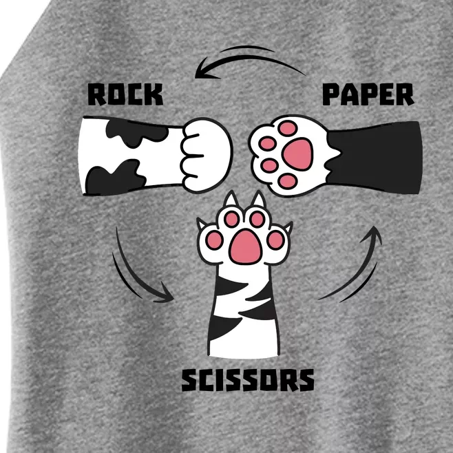 Rock Paper Scissors Cat Paws Women’s Perfect Tri Rocker Tank