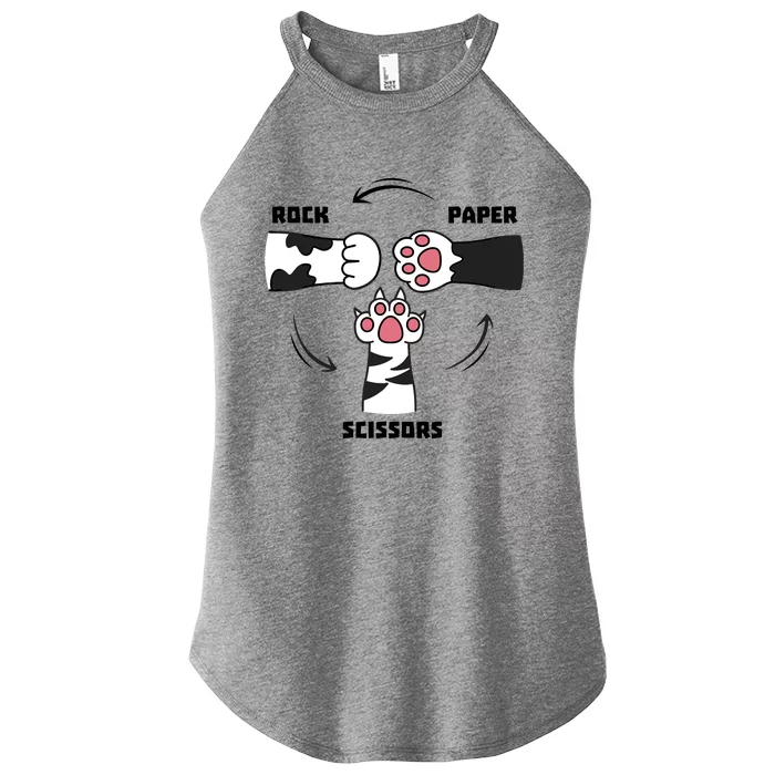 Rock Paper Scissors Cat Paws Women’s Perfect Tri Rocker Tank