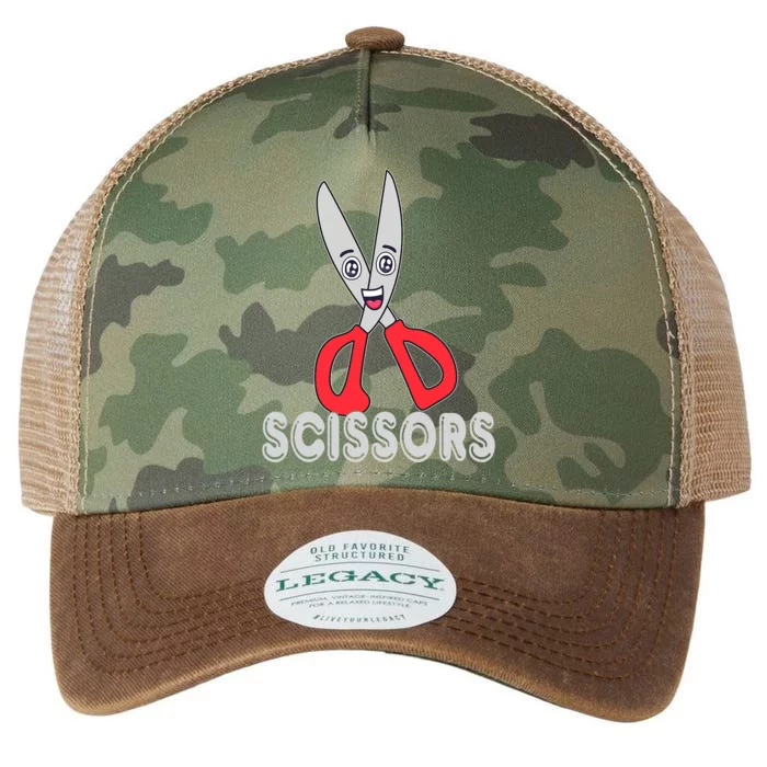 Rock Paper Scissors Funny Group Halloween Costumes Legacy Tie Dye Trucker Hat