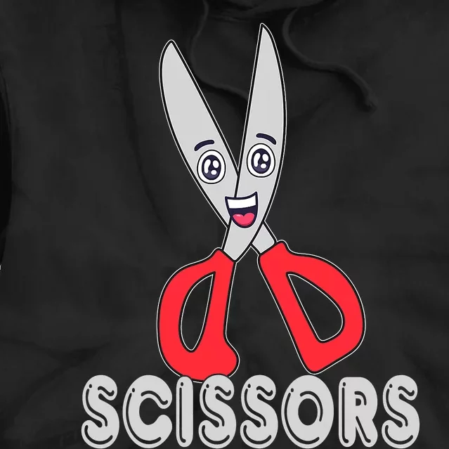 Rock Paper Scissors Funny Group Halloween Costumes Tie Dye Hoodie