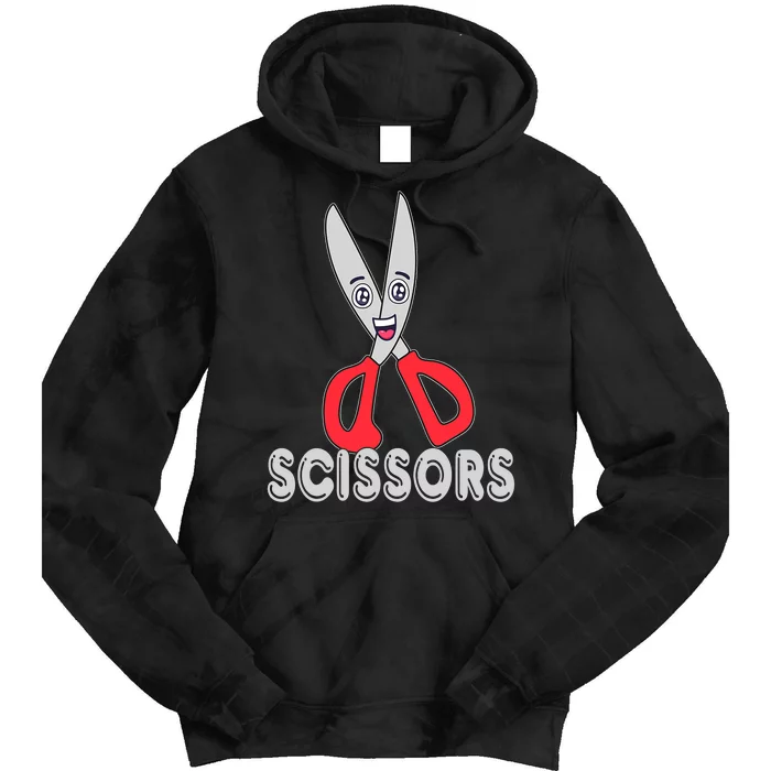 Rock Paper Scissors Funny Group Halloween Costumes Tie Dye Hoodie