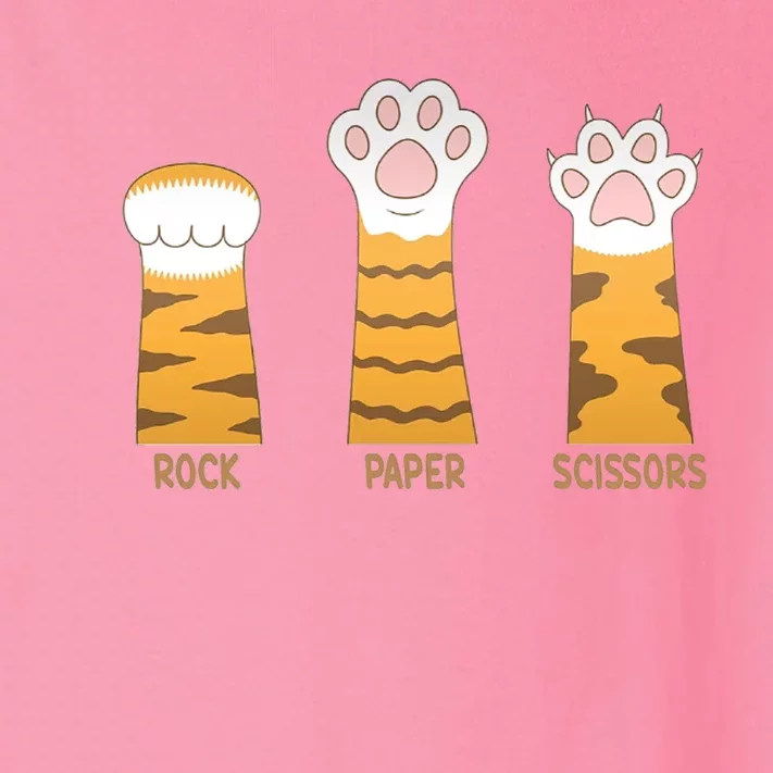 Rock Paper Scissors Cat Toddler Long Sleeve Shirt