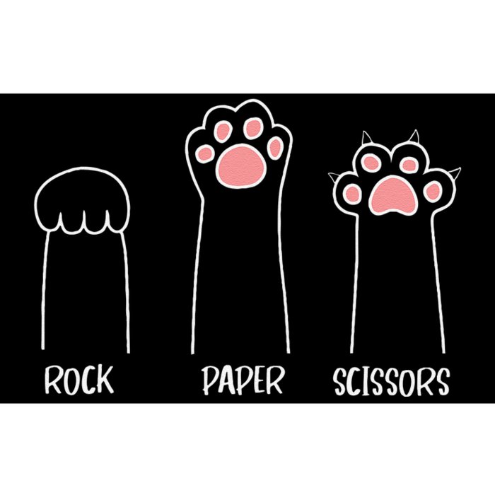 Rock Paper Scissors Hand Game Cute Paw Funny Cat Bumper Sticker