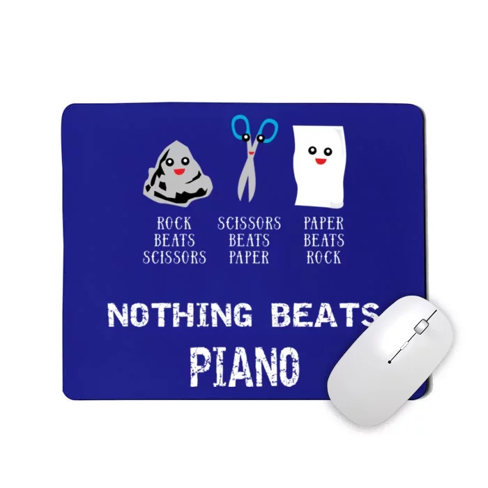 Rock Paper Scissors Piano Cool Classical Music Lovers Funny Gift Mousepad