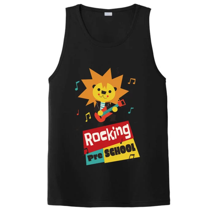 Rocking Pre School Lion Guitar Performance Tank