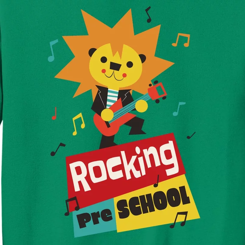 Rocking Pre School Lion Guitar Sweatshirt