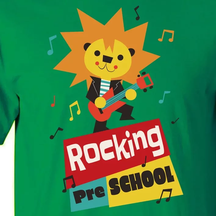 Rocking Pre School Lion Guitar Tall T-Shirt