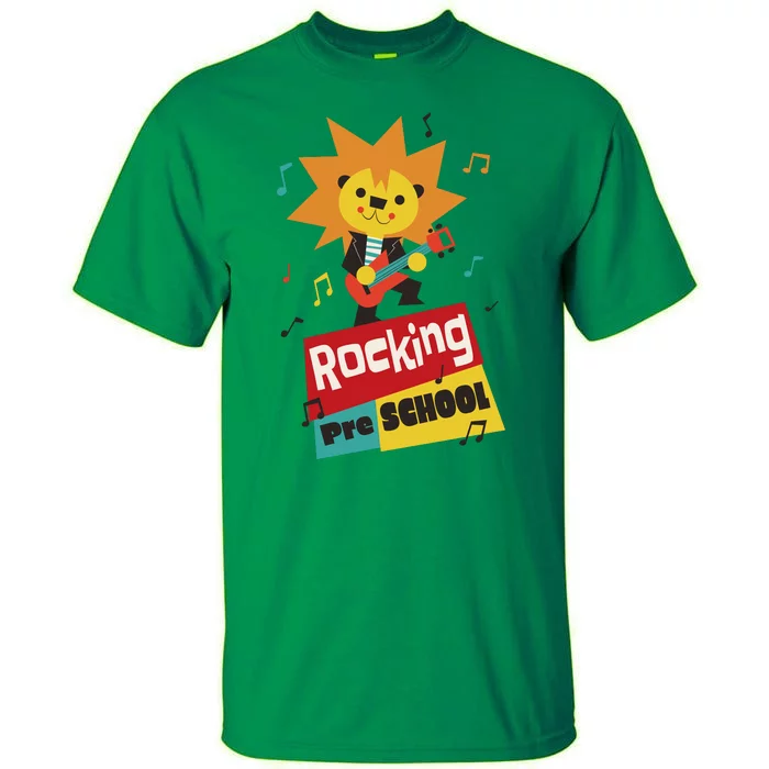 Rocking Pre School Lion Guitar Tall T-Shirt