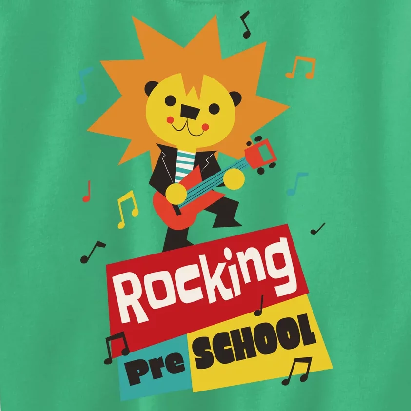 Rocking Pre School Lion Guitar Kids Sweatshirt