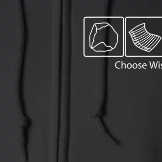 Rock Paper Scissors Choose Wisely Full Zip Hoodie