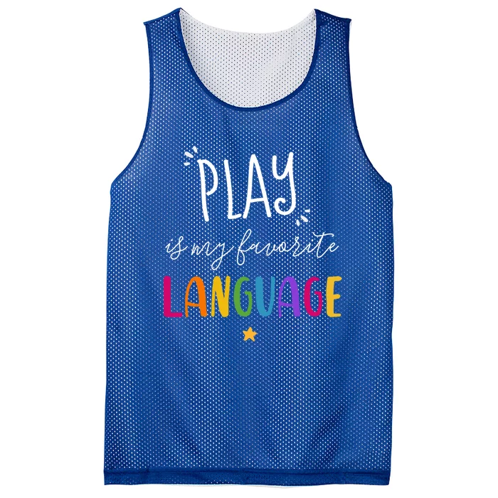 Rainbow Pediatric Speech Therapy Therapist Cute Slp Crew Gift Mesh Reversible Basketball Jersey Tank