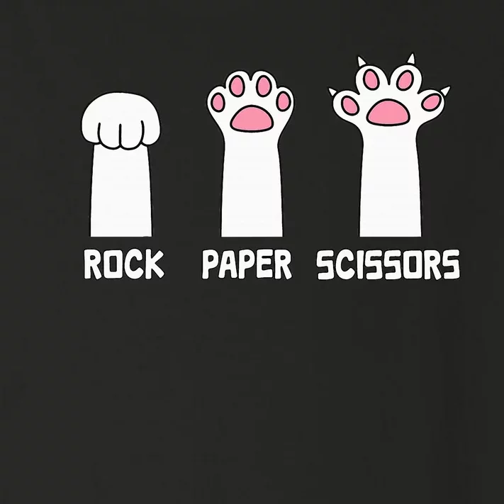 Rock Paper Scissors Cat Paws Game Cute Paw Funny Cat Toddler Long Sleeve Shirt