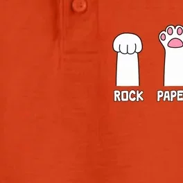 Rock Paper Scissors Cat Paws Game Cute Paw Funny Cat Dry Zone Grid Performance Polo