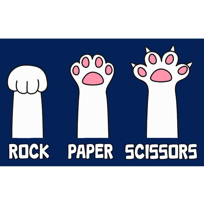 Rock Paper Scissors Cat Paws Game Cute Paw Funny Cat Bumper Sticker