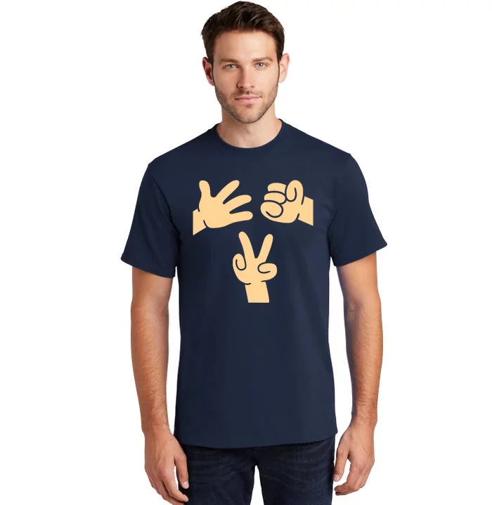 Rock Paper Scissors Group Game Cute Halloween Costume Tall T-Shirt