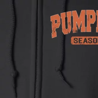 Retro Pumpkin Season Full Zip Hoodie