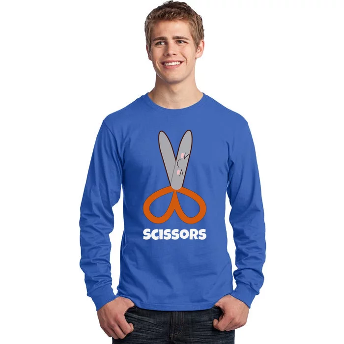 Rock Paper Scissors Funny Group Halloween Costumes Tall Long Sleeve T-Shirt