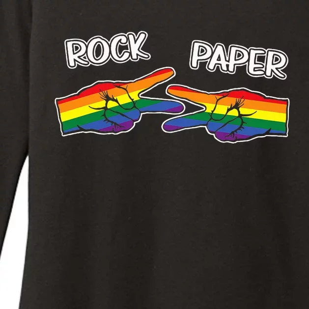 Rock Paper Scissors Lgbtq+ Pride Month Womens CVC Long Sleeve Shirt