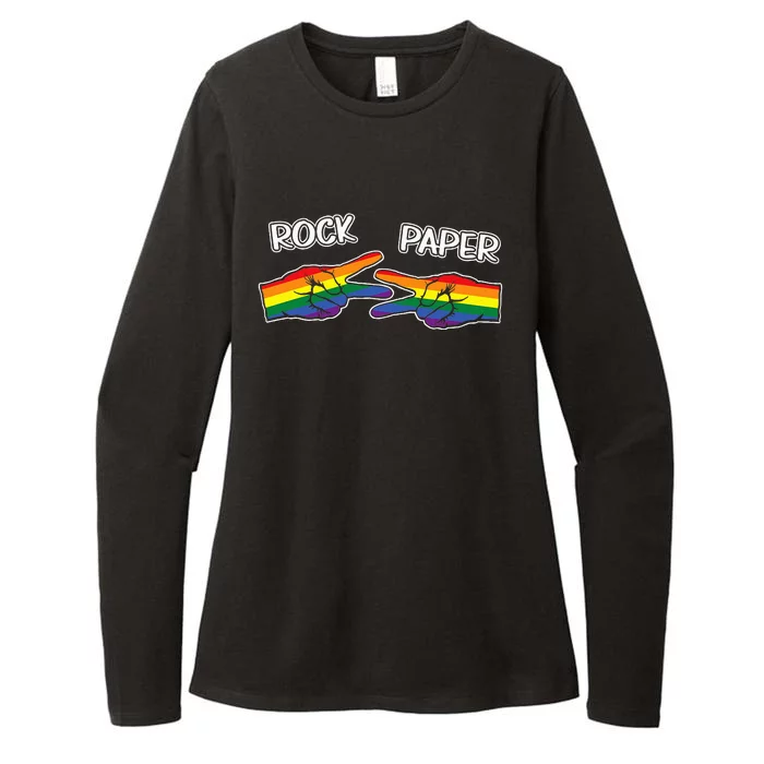 Rock Paper Scissors Lgbtq+ Pride Month Womens CVC Long Sleeve Shirt