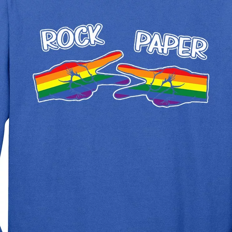 Rock Paper Scissors Lgbtq+ Pride Month Tall Long Sleeve T-Shirt