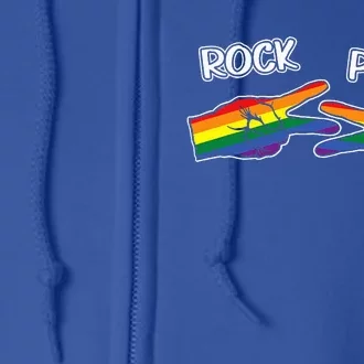 Rock Paper Scissors Lgbtq+ Pride Month Full Zip Hoodie