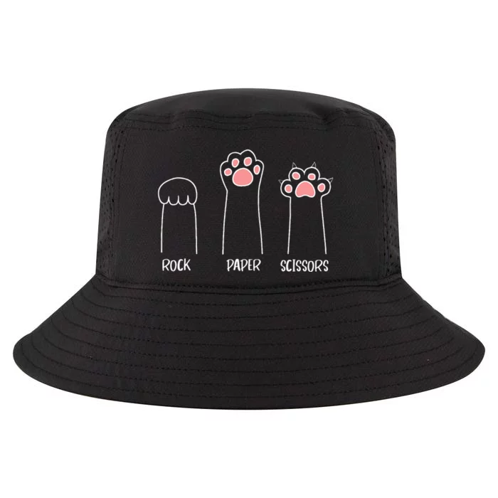 Rock Paper Scissors Hand Game Cute Paw Funny Cat Cool Comfort Performance Bucket Hat