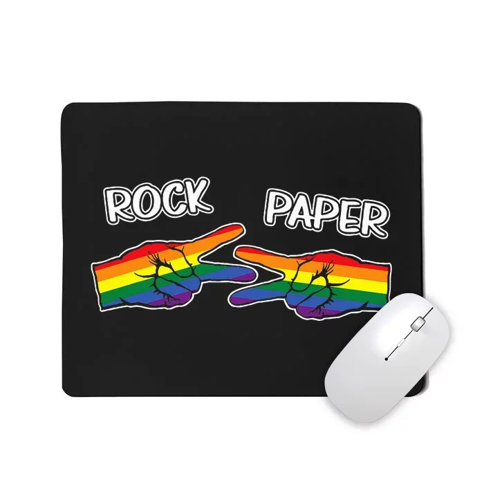 Rock Paper Scissors Lgbtq+ Pride Month Mousepad