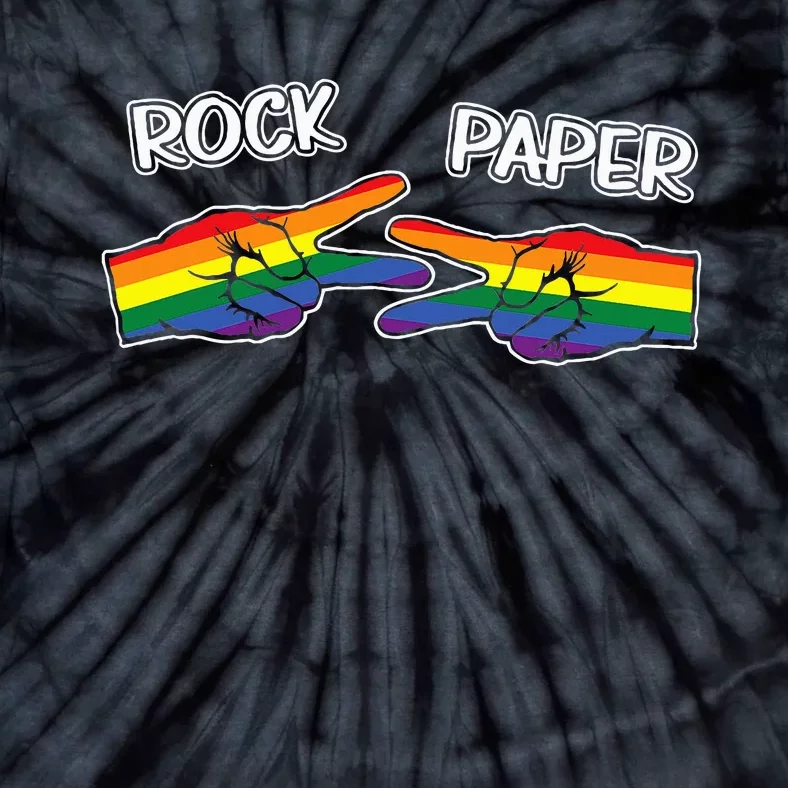 Rock Paper Scissors Lgbtq+ Pride Month Tie-Dye T-Shirt