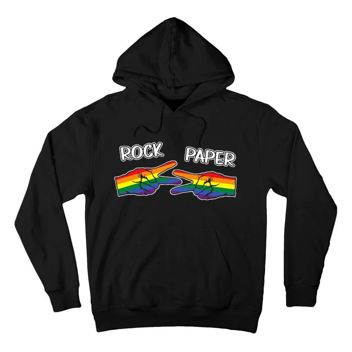 Rock Paper Scissors Lgbtq+ Pride Month Tall Hoodie