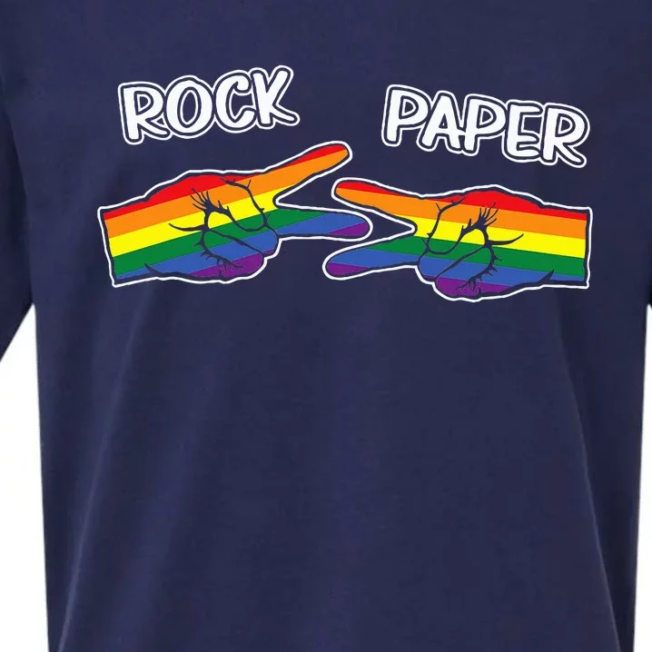 Rock Paper Scissors Lgbtq+ Pride Month Sueded Cloud Jersey T-Shirt